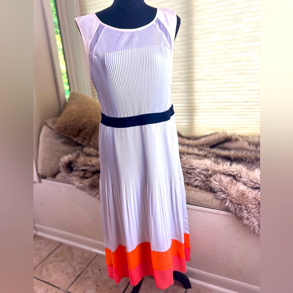 BCBG Pleated Maxi Dress